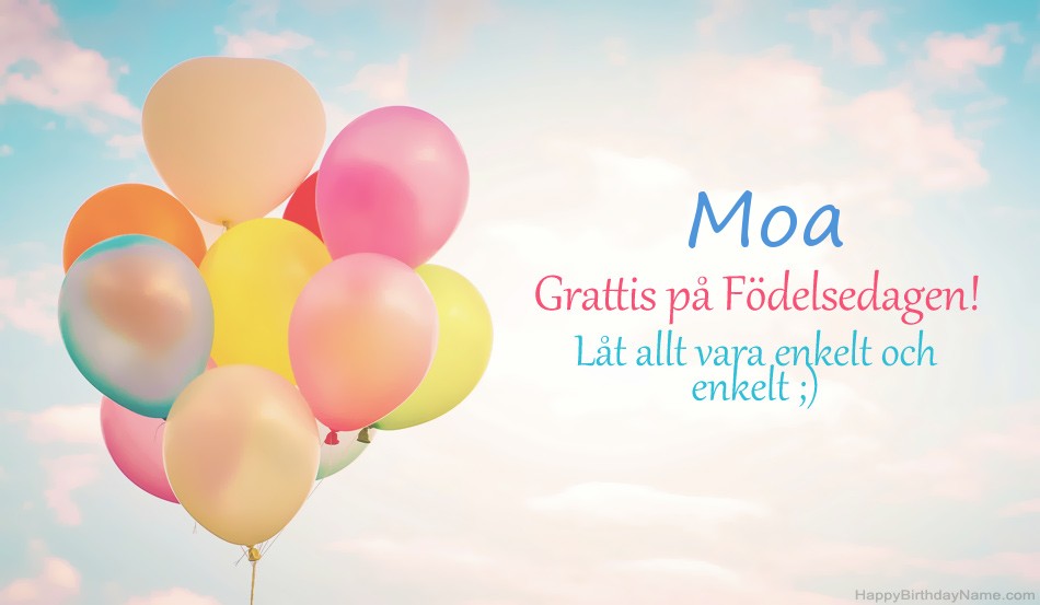Grattis på födelsedagen Moa bilder