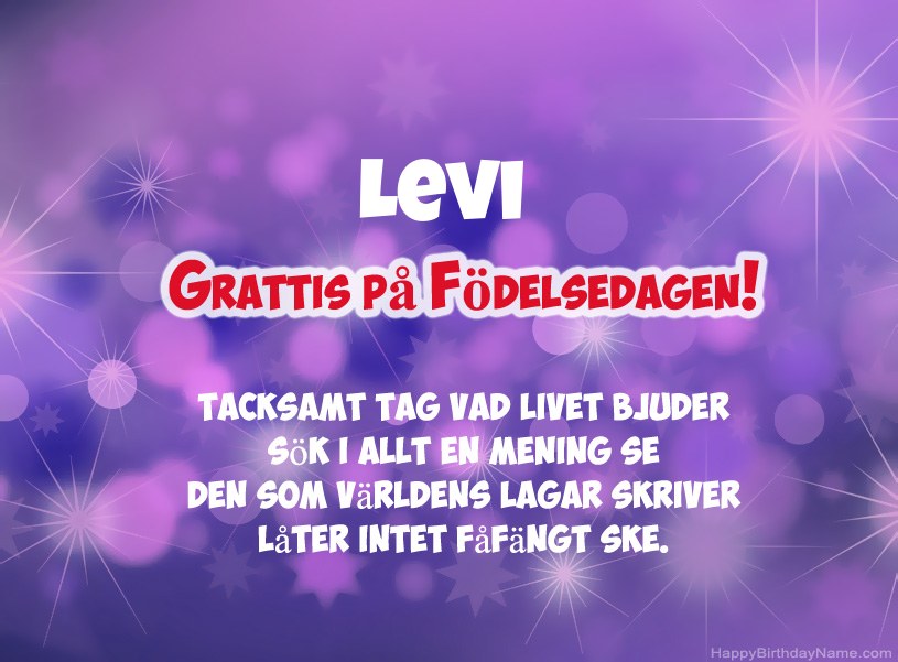 Vackra bilder för Grattis på Levi