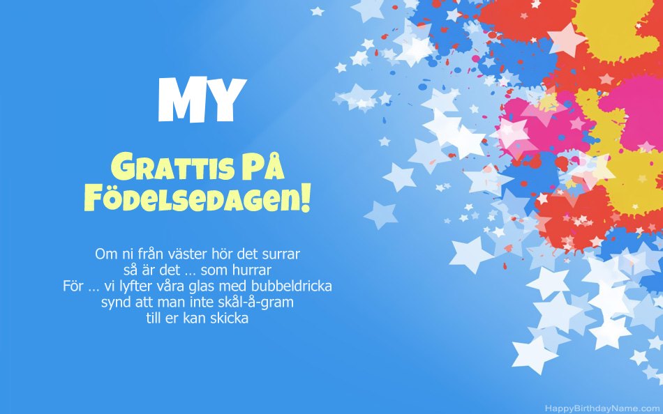 Grattis till födelsedagen till Mys