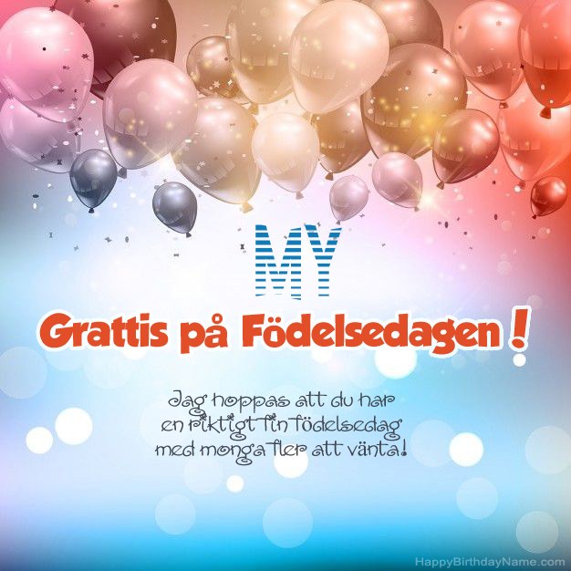 Dikt på födelsedag för My