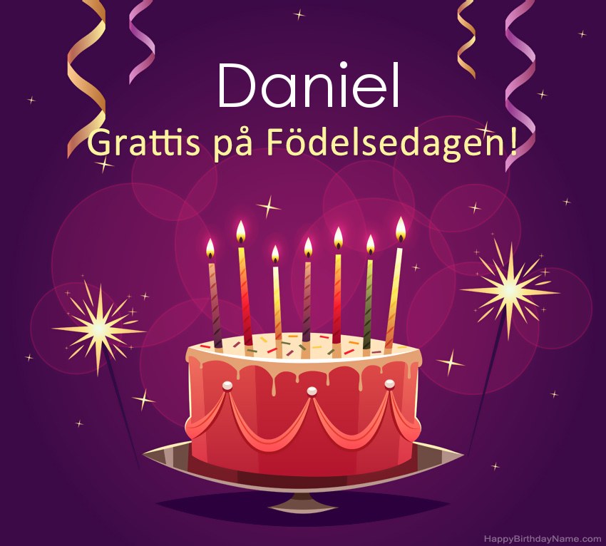 Roliga hälsningar för Happy Birthday Daniel-bilder