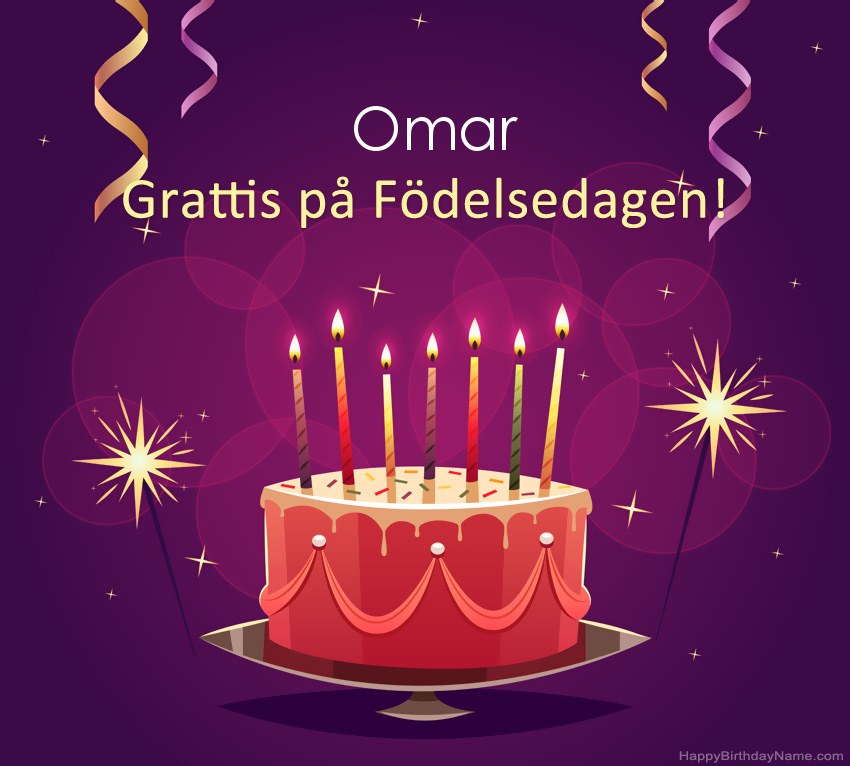 Roliga hälsningar för Happy Birthday Omar-bilder