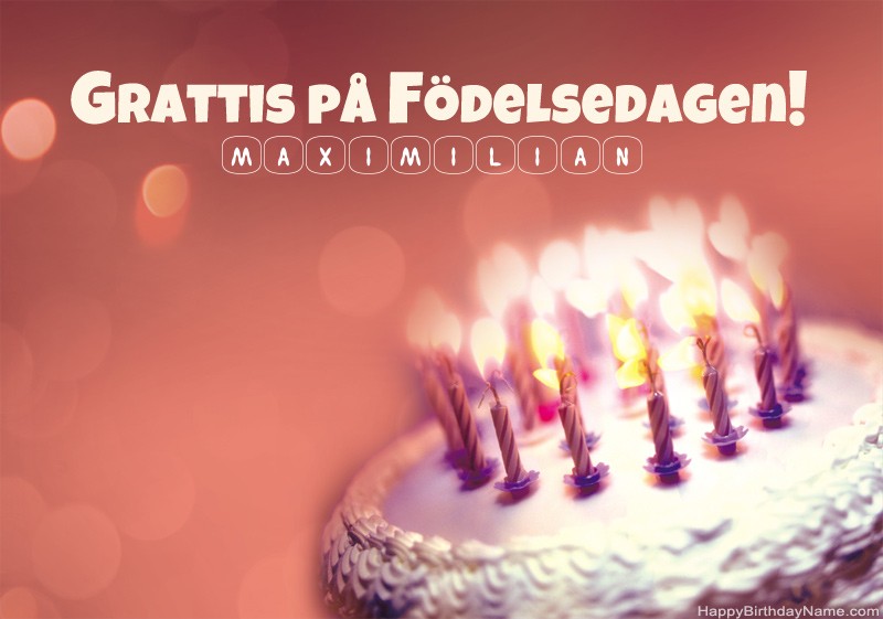 Grattis på födelsedagen Maximilian-bilder