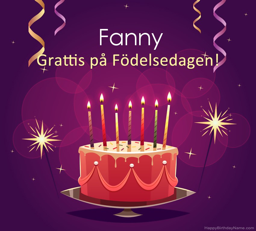 Roliga hälsningar för Happy Birthday Fanny-bilder
