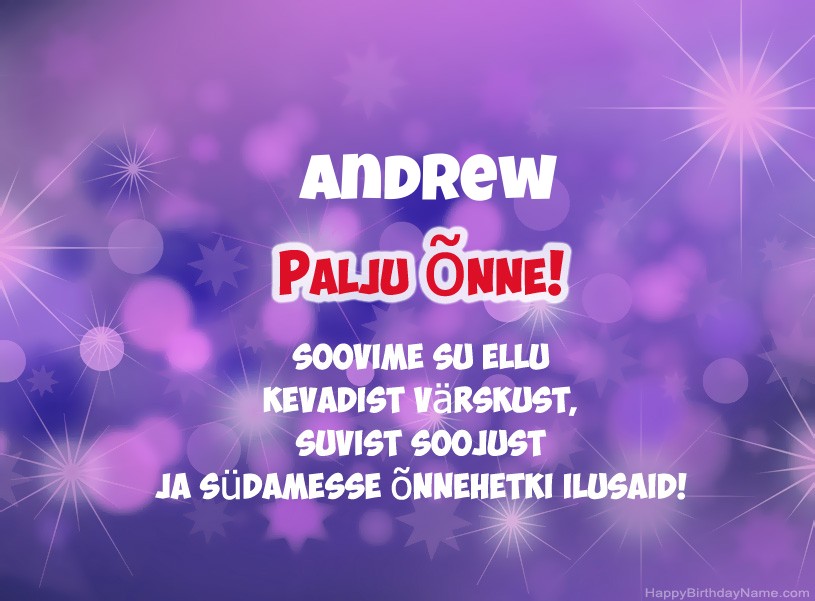 Ilusad pildid Andrew
