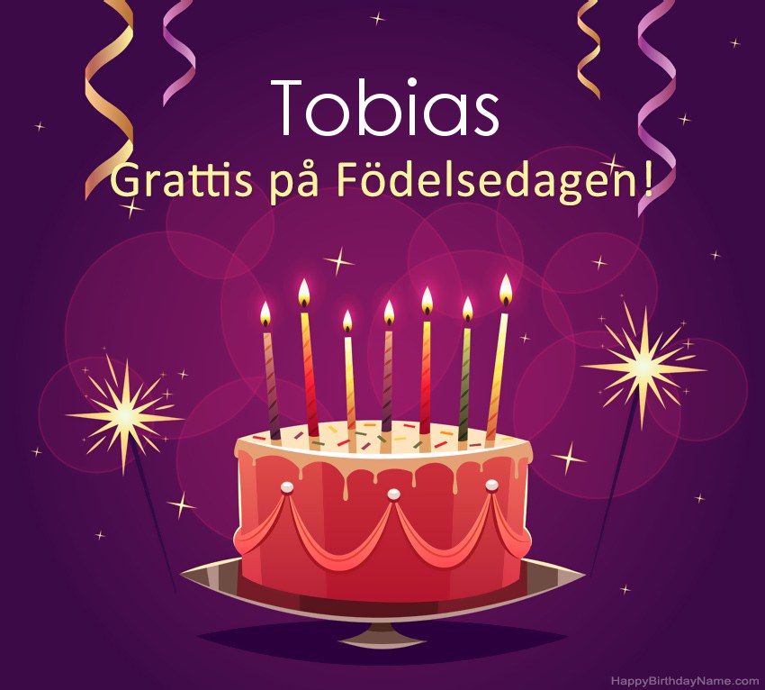 Roliga hälsningar för Happy Birthday Tobias-bilder