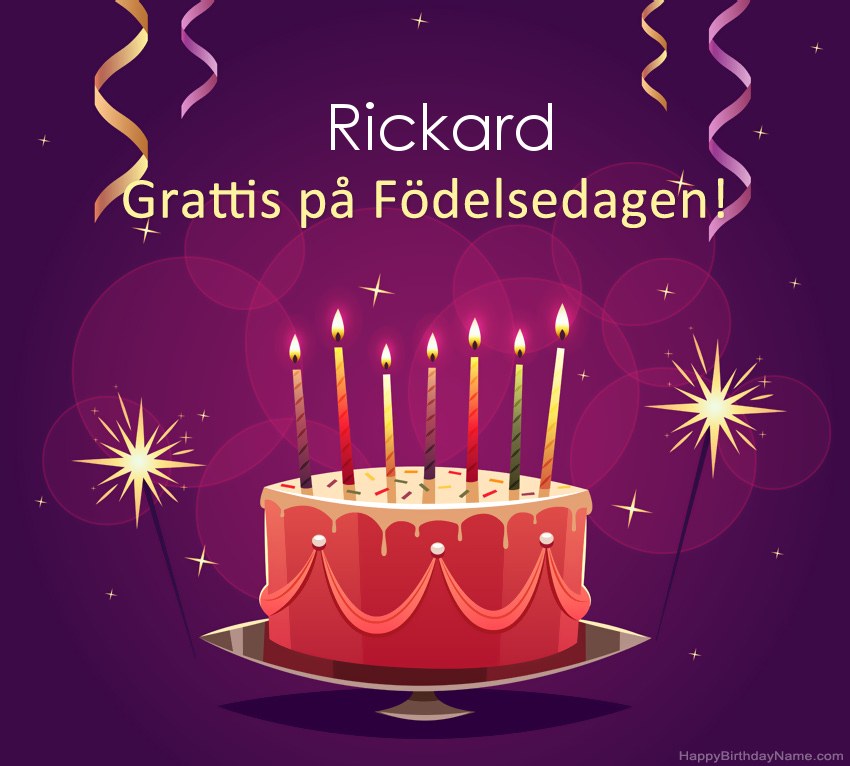 Roliga hälsningar för Happy Birthday Rickard-bilder