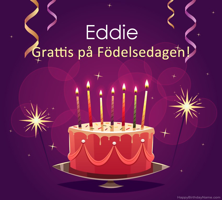 Roliga hälsningar för Happy Birthday Eddie-bilder