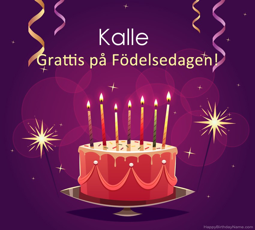 Roliga hälsningar för Happy Birthday Kalle-bilder
