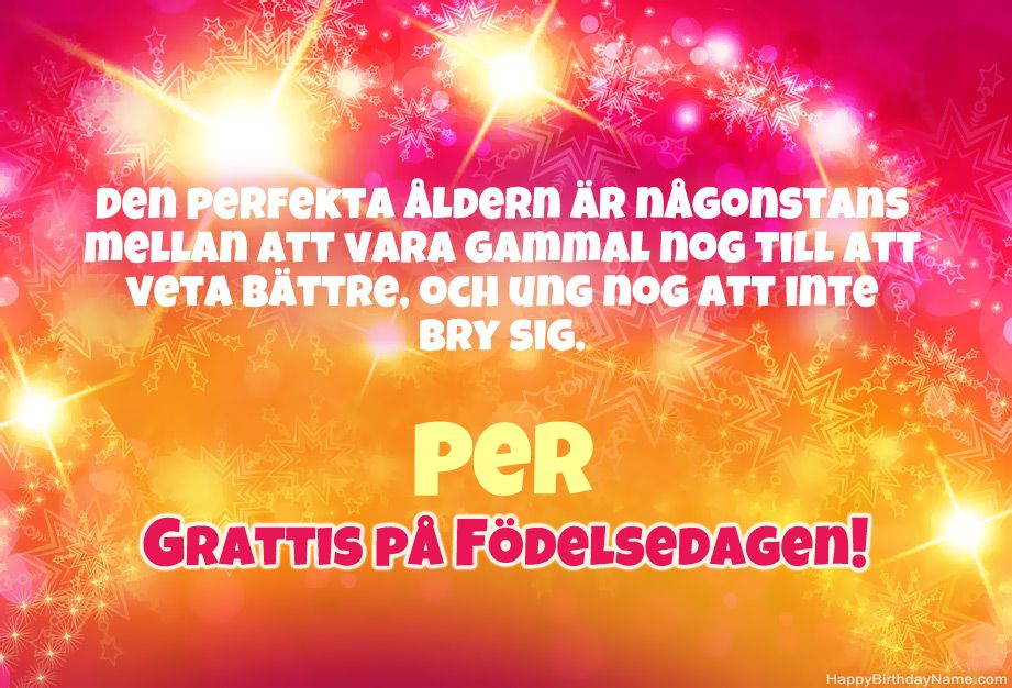 Kul grattis till Grattis på Per