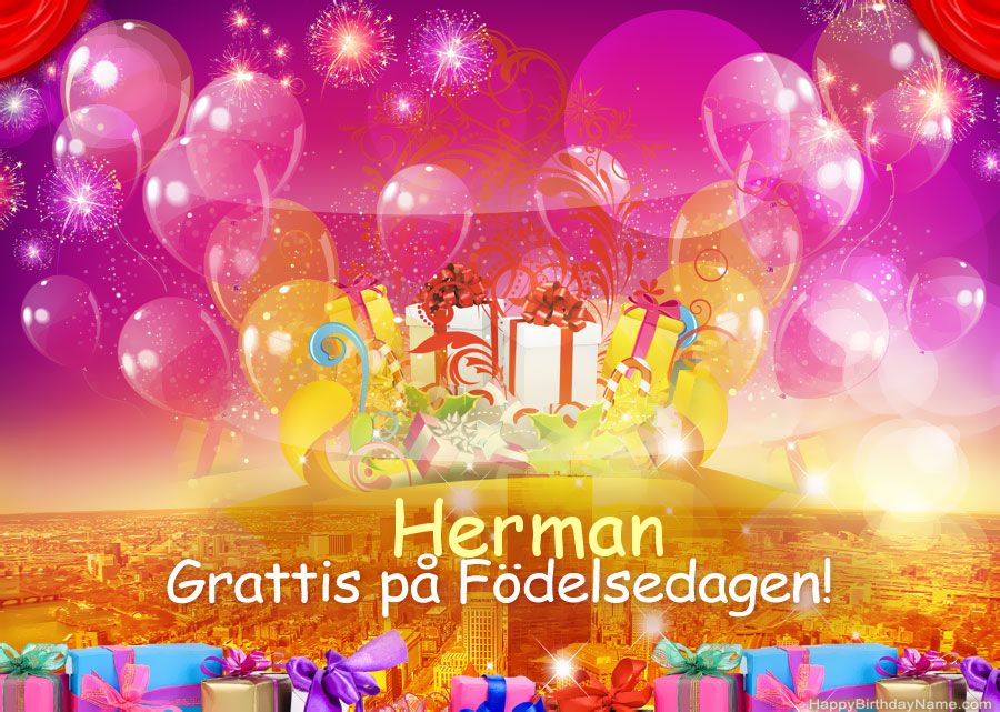 Roliga bilder Grattis på födelsedagen Herman