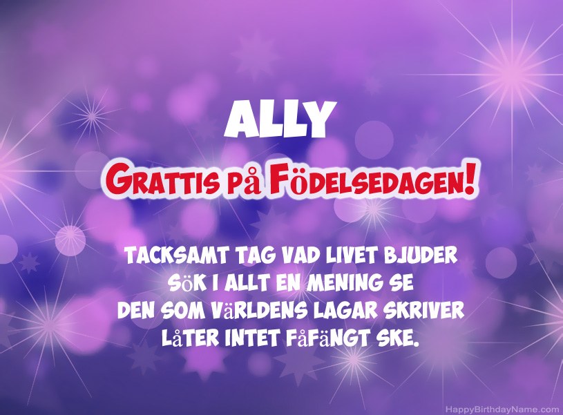 Vackra bilder för Grattis på Ally