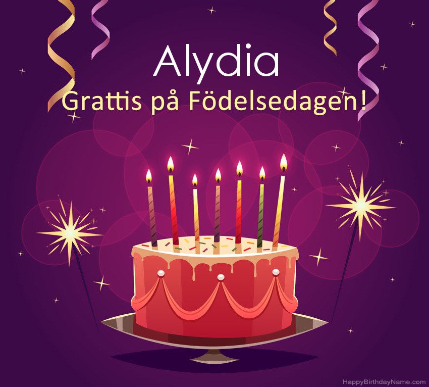 Roliga hälsningar för Happy Birthday Alydia-bilder