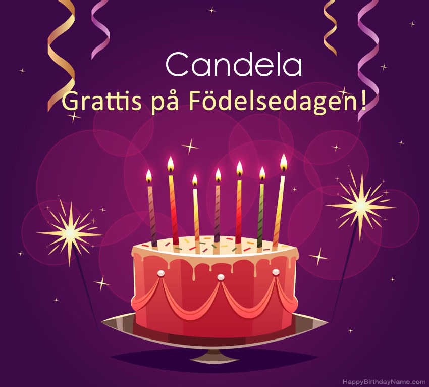 Roliga hälsningar för Happy Birthday Candela-bilder