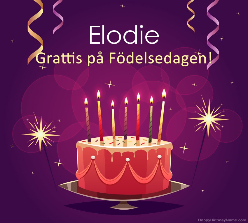 Roliga hälsningar för Happy Birthday Elodie-bilder