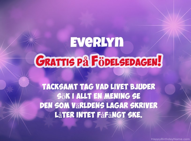 Vackra bilder för Grattis på Everlyn
