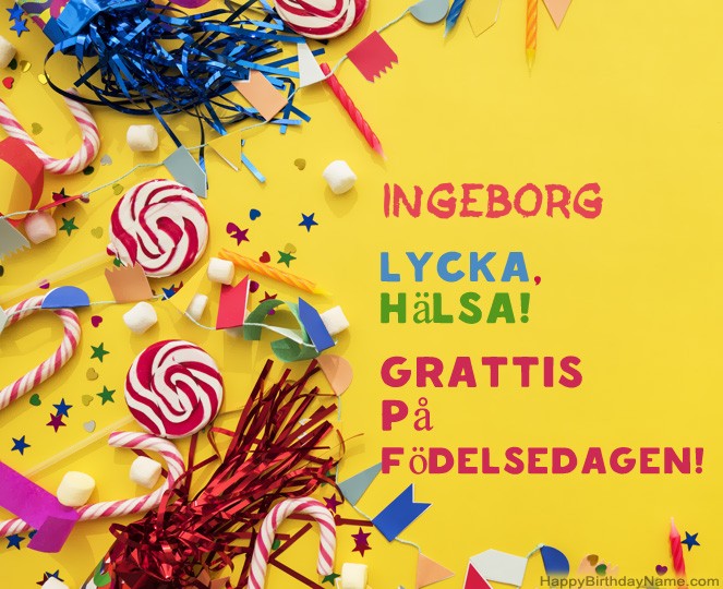 Grattis på Födelsedagen Ingeborg bilder