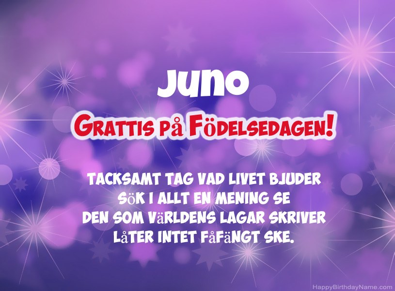 Vackra bilder för Grattis på Juno