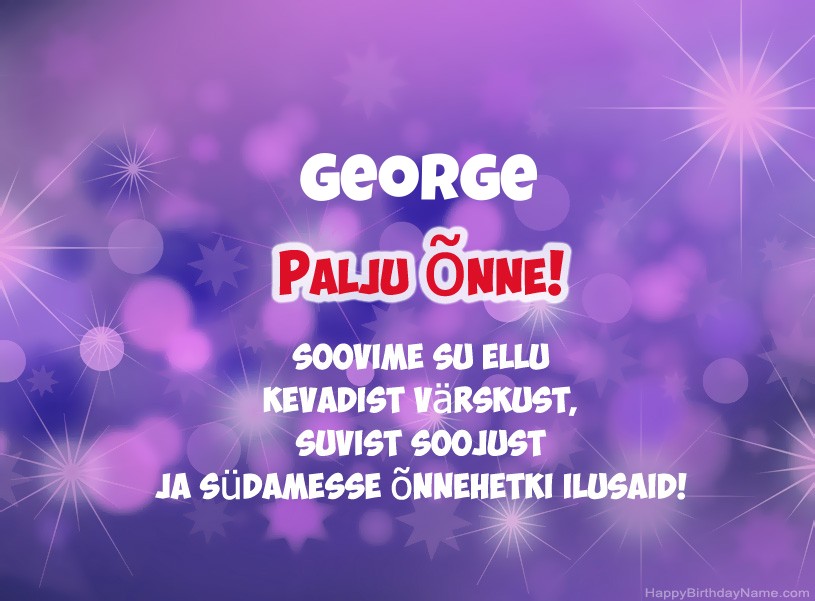 Ilusad pildid George Ilusad pildid George