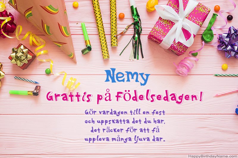 Ladda ner gratulationskortet Nemy gratis Ladda ner gratulationskortet Nemy gratis