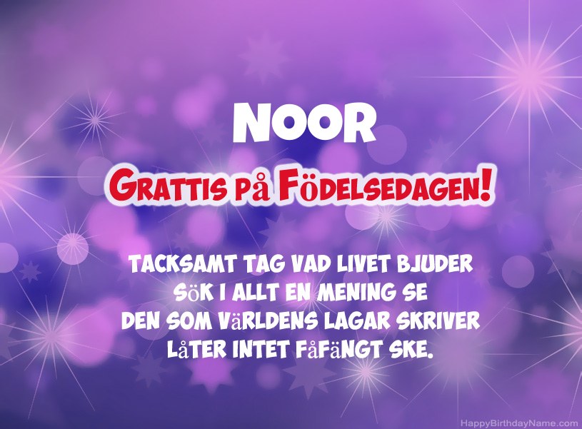 Vackra bilder för Grattis på Noor