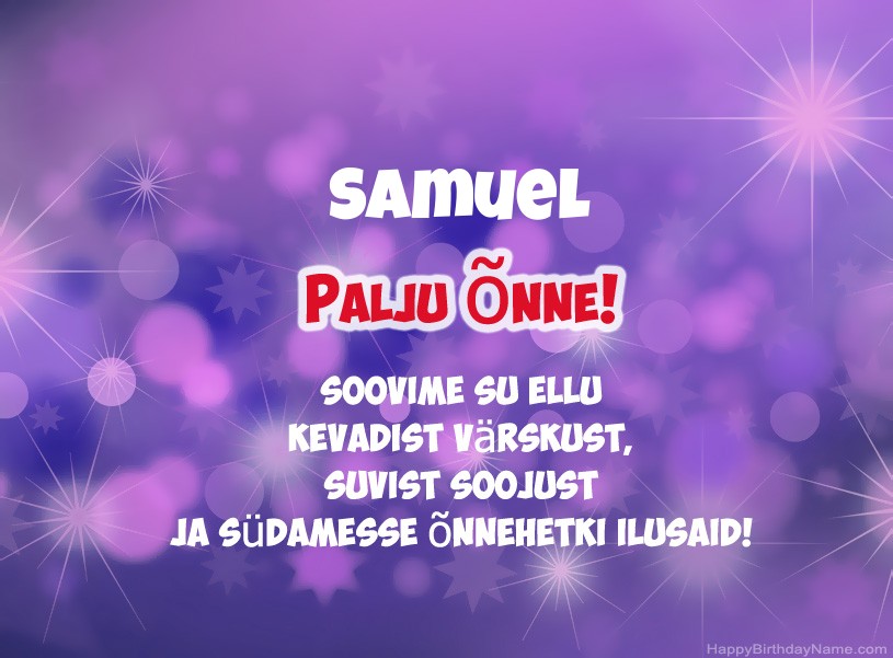 Ilusad pildid Samuel