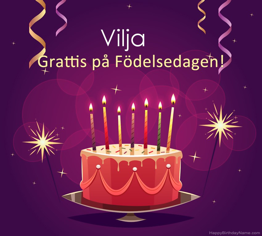 Roliga hälsningar för Happy Birthday Vilja-bilder