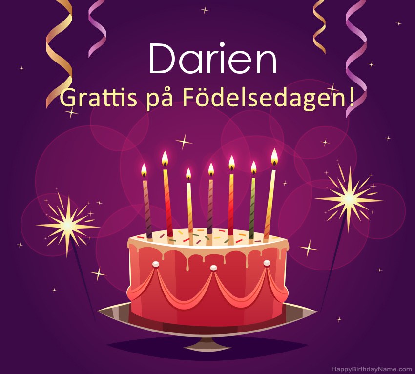 Roliga hälsningar för Happy Birthday Darien-bilder