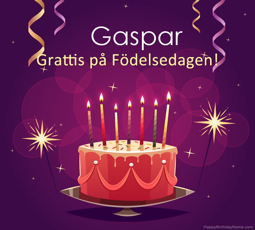 Roliga hälsningar för Happy Birthday Gaspar-bilder