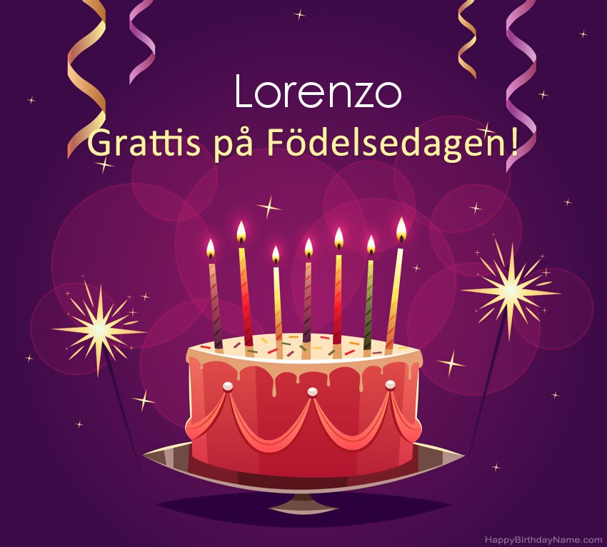 Roliga hälsningar för Happy Birthday Lorenzo-bilder