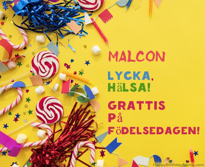 Grattis på Födelsedagen Malcon bilder