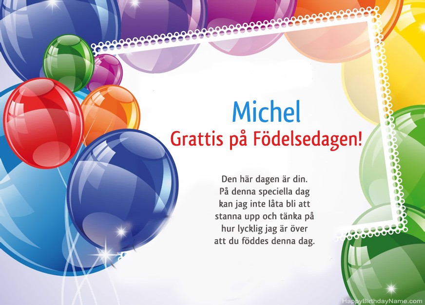 Grattis på Födelsedagen Michel!