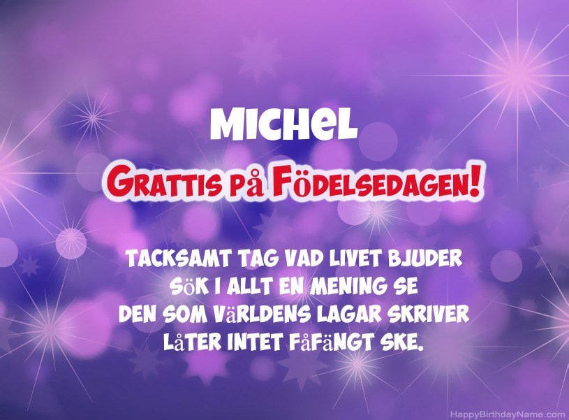 Vackra bilder för Grattis på Michel