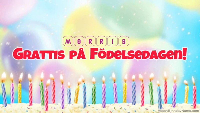 Roliga födelsedagkort för Morris