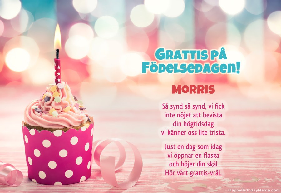 Ladda ner gratulationskortet Morris gratis