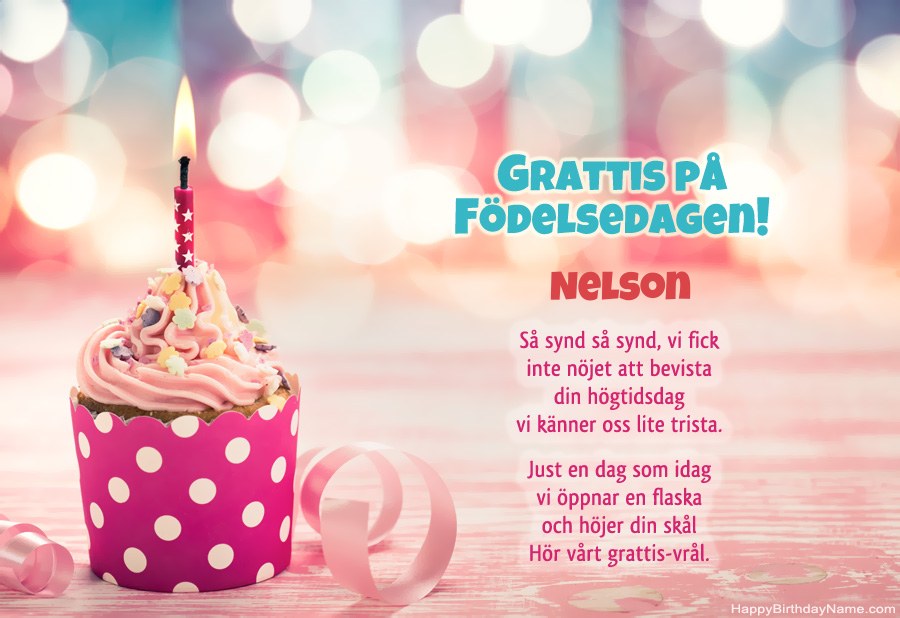 Ladda ner gratulationskortet Nelson gratis