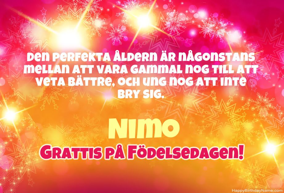 Kul grattis till Grattis på Nimo