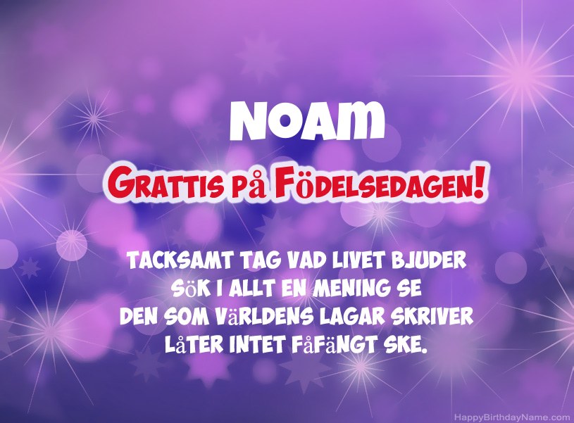 Vackra bilder för Grattis på Noam