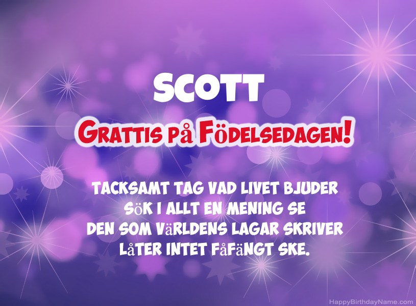 Vackra bilder för Grattis på Scott