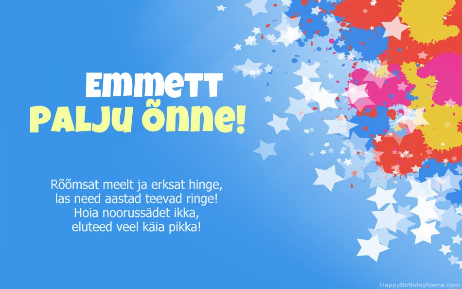 Õnnitleme Emmett Õnnitleme Emmett
