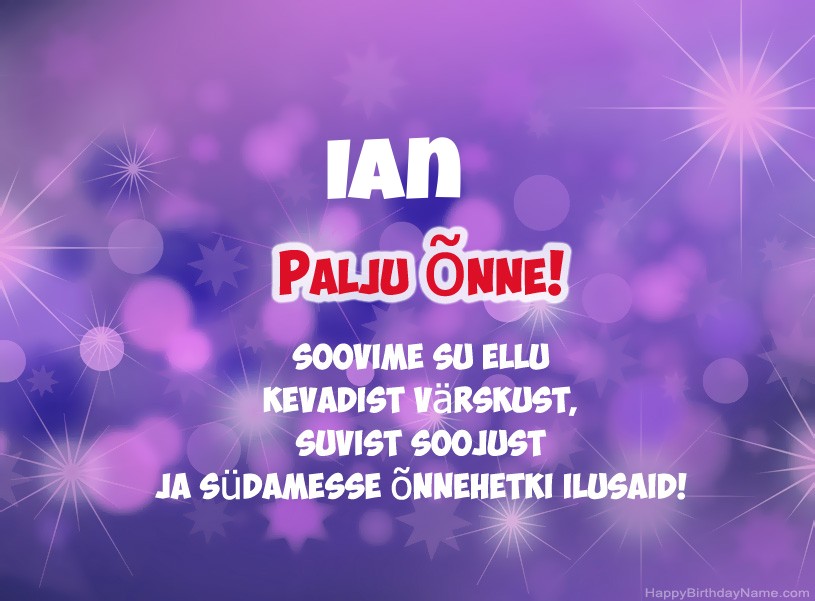 Ilusad pildid Ian