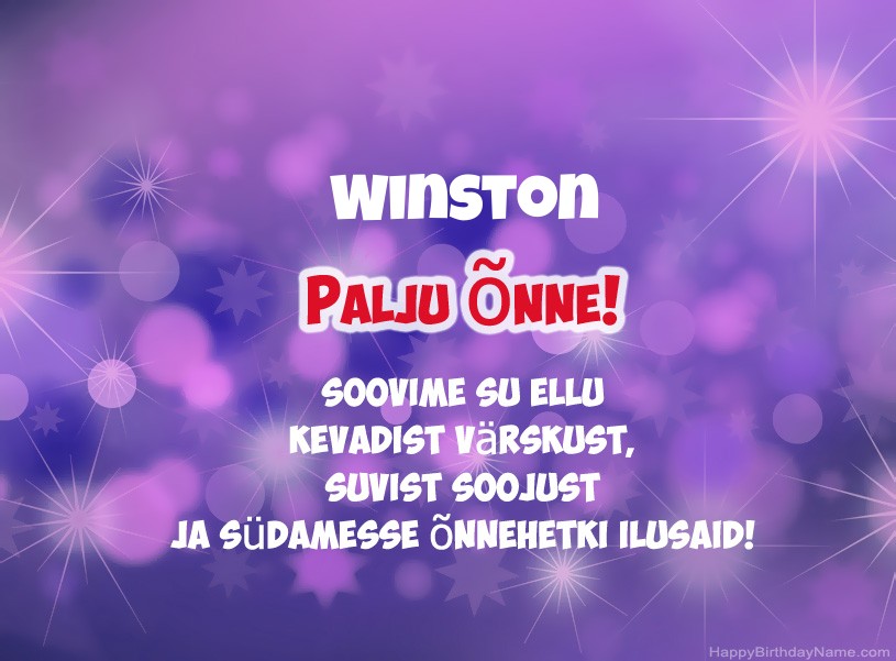 Ilusad pildid Winston Ilusad pildid Winston