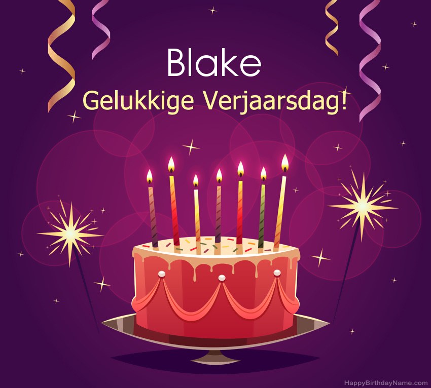 Snaakse groete vir gelukkige verjaardag Blake-foto