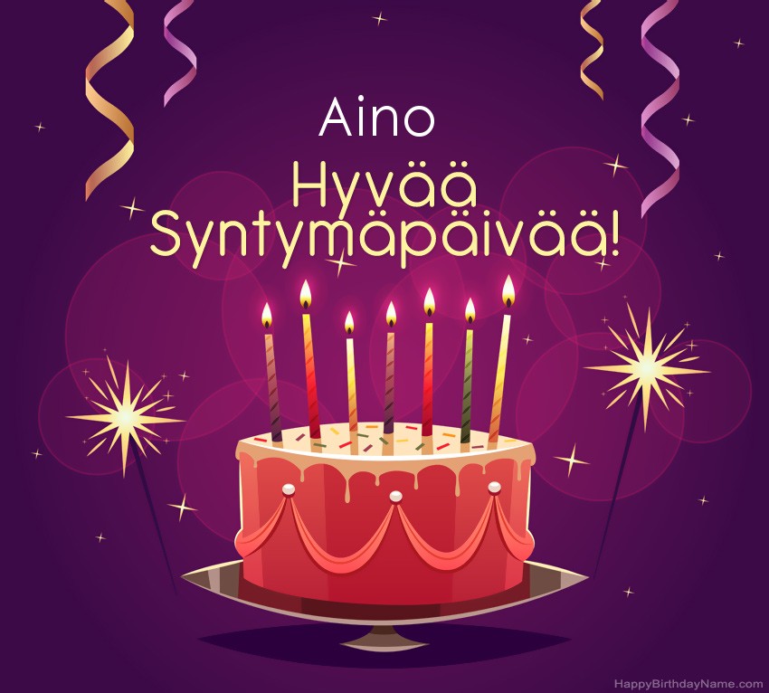 Lasten onnittelut Aino Syntymäpäivästä