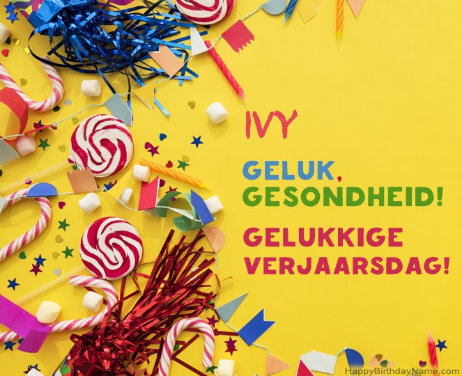 Gelukkige verjaardag Ivy foto