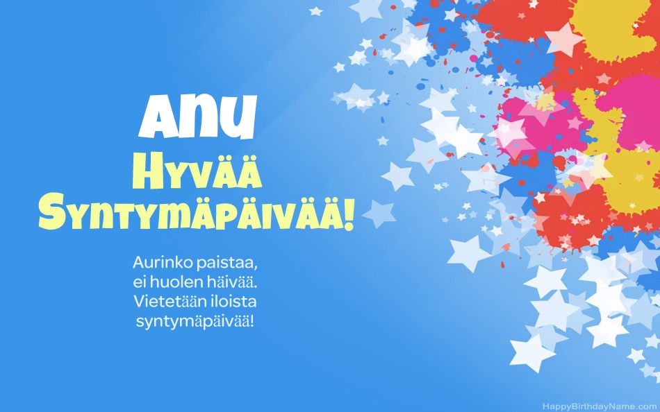Kauniita kuvia Anu-onnea
