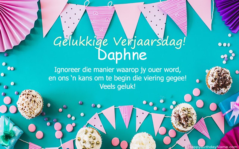 Gelukkige verjaardag Daphne, pragtige beelde