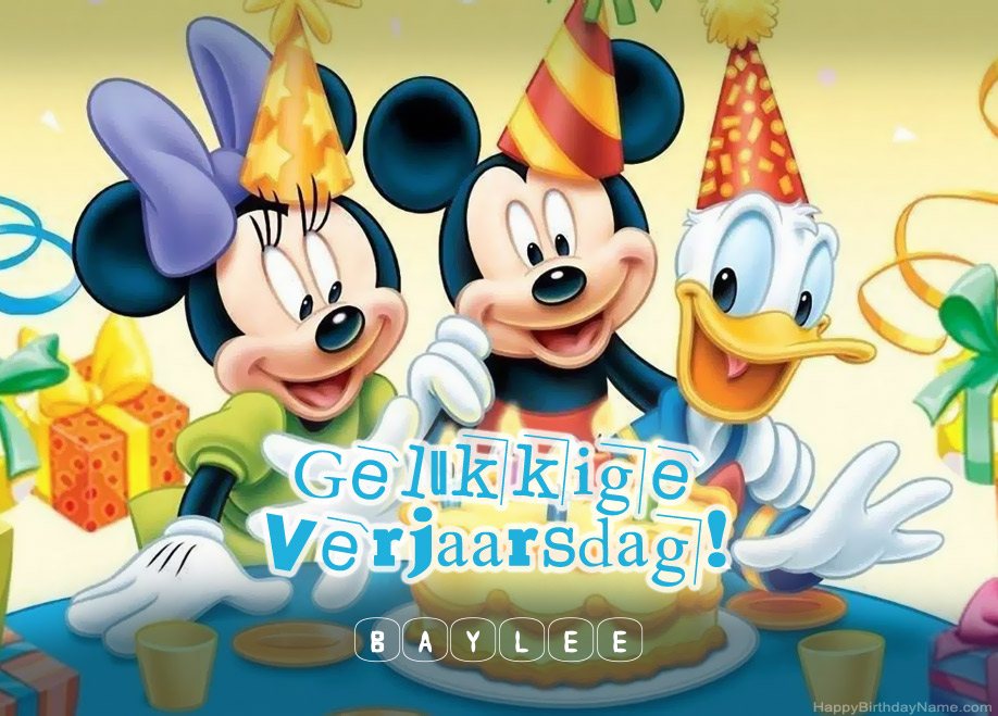 Kinders se verjaardag groete vir Baylee