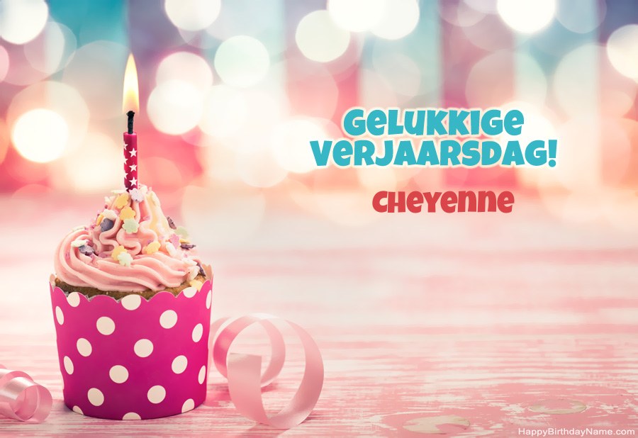 Laai gelukkige verjaardagkaartjie Cheyenne gratis af