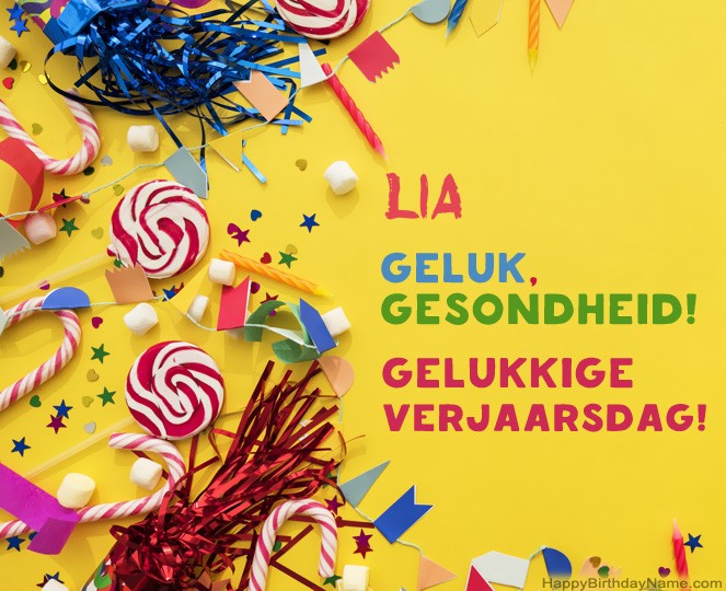 Gelukkige verjaardag Lia foto